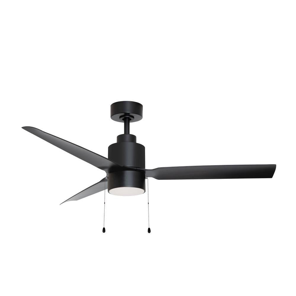 Maxim Lighting 88707BK Falcon 52 Inch Black Ceiling Fan with LED Light Kit