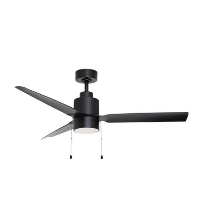 Maxim Lighting 88707BK Falcon 52 Inch Black Ceiling Fan with LED Light Kit
