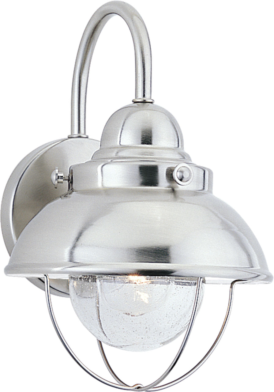Generation Lighting Sebring 8 inch polished nickel outdoor wall light