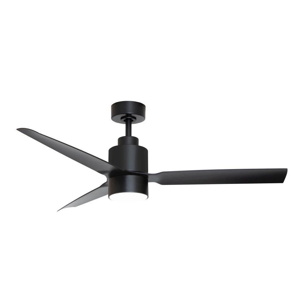 Maxim Lighting 88717BKWN Falcon 52 Inch Black Ceiling Fan with Light Kit