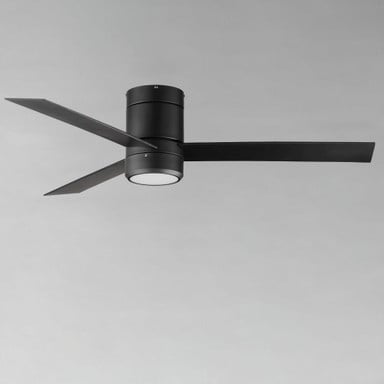 Maxim Lighting 88803SN Tanker Hugger Ceiling Fan installed on ceiling - lifestyle view