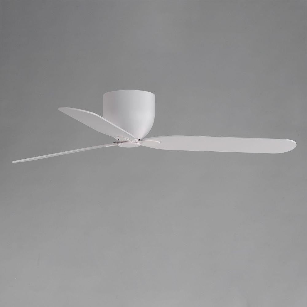 Maxim Lighting 88808MW Lowell 3 Blade 52 Inch Matte White Hugger Ceiling Fan - Angle View