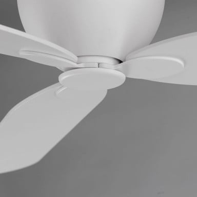 Maxim Lighting 88808MW Lowell 3 Blade 52 Inch Matte White Hugger Ceiling Fan - Blade Hub Detail