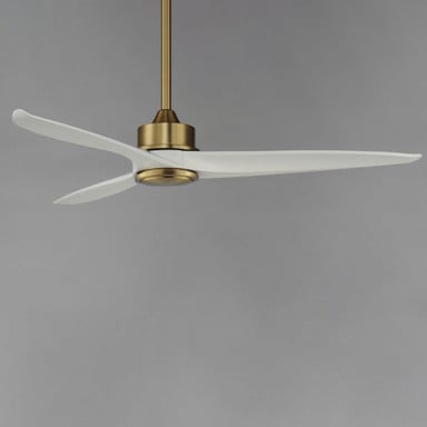 Maxim Lighting 88831CHL Woodwind Ceiling Fan - Natural Aged Brass Finish Full View