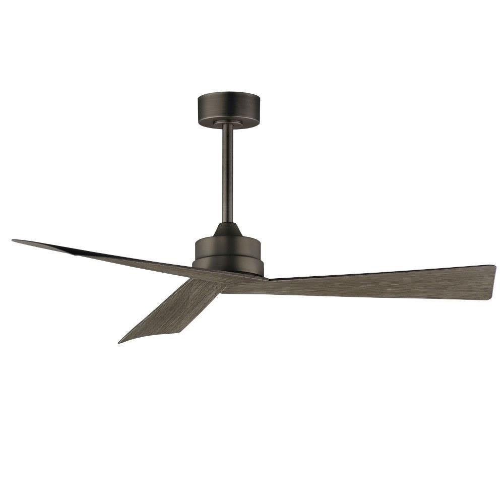 Maxim Lighting 88836DSN Vortex 3 Blade 52 Inch Dark Satin Nickel Ceiling Fan Side View