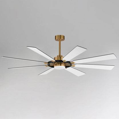 Maxim Lighting 88878WTSN Helm 72 Inch Satin Nickel Ceiling Fan with Light Kit - Lifestyle Ceiling View
