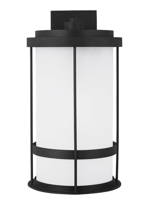 Generation Lighting Wilburn 1 light black outdoor wall lantern