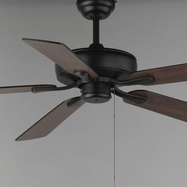 Maxim Lighting 88935BK Super Max 5 Blade 52 Inch Black Ceiling Fan Close-Up View