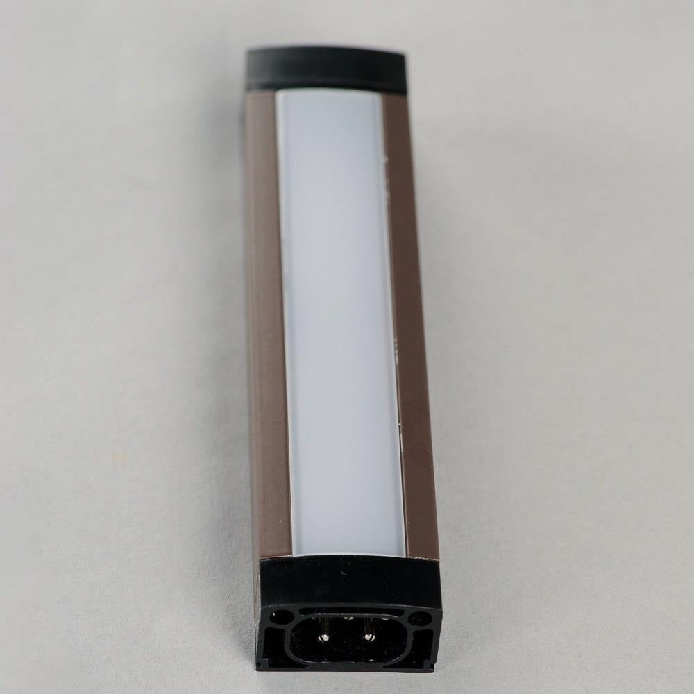 Maxim Lighting 88950BZ CounterMax Slim Stick Bronze LED Under Cabinet Light Bar - End View with Connector