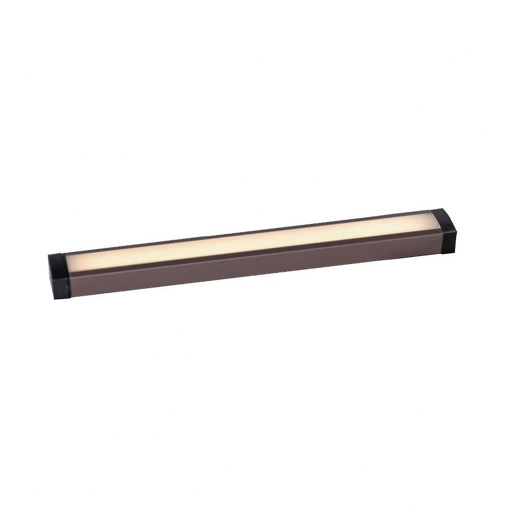 Maxim Lighting 88951BZ CounterMax Slim Stick Bronze LED Under Cabinet Light Bar - Front View Illuminated