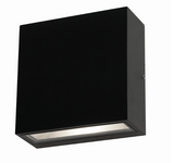 AFX Lighting DEXW060624L30MVBK Dexter 6 Inch Tall LED Outdoor Wall Sconce In Black With Clear Acrylic Diffuser