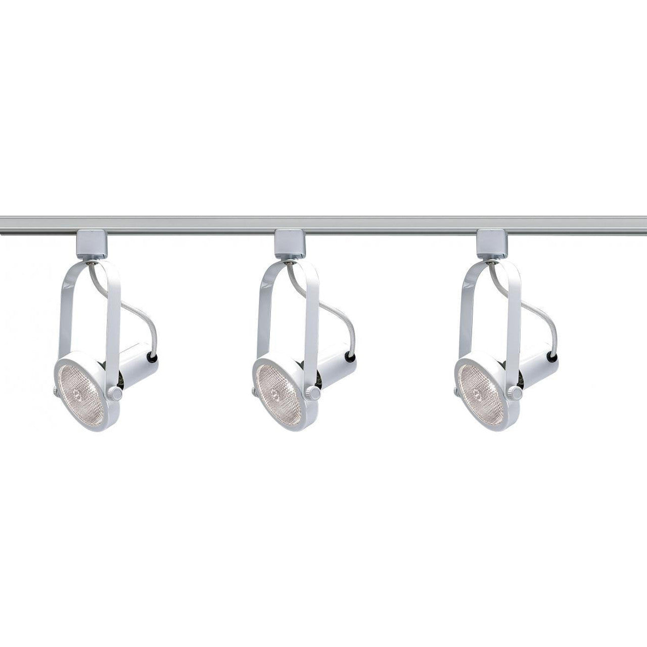 Nuvo TK316 4 Foot 3-Light PAR30 Track Light Kit, Gimbal Ring, White