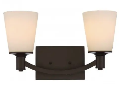 Nuvo 60-5922 Laguna Vanity Light, 2 Light, Forest Bronze