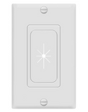 Enerlites 8901-LA Single Gang Multimedia Rubber Pass-Through Decorative Adapter, Light Almond