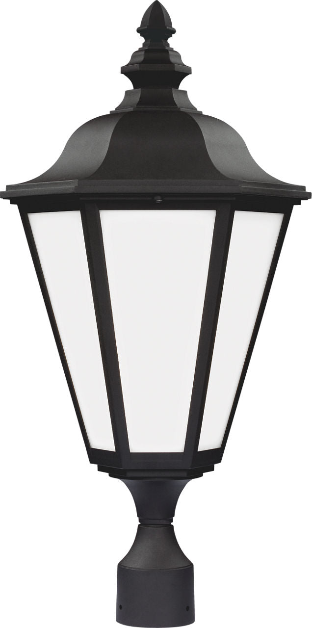 Generation Lighting Brentwood 1 light 26 inch textured black post lantern
