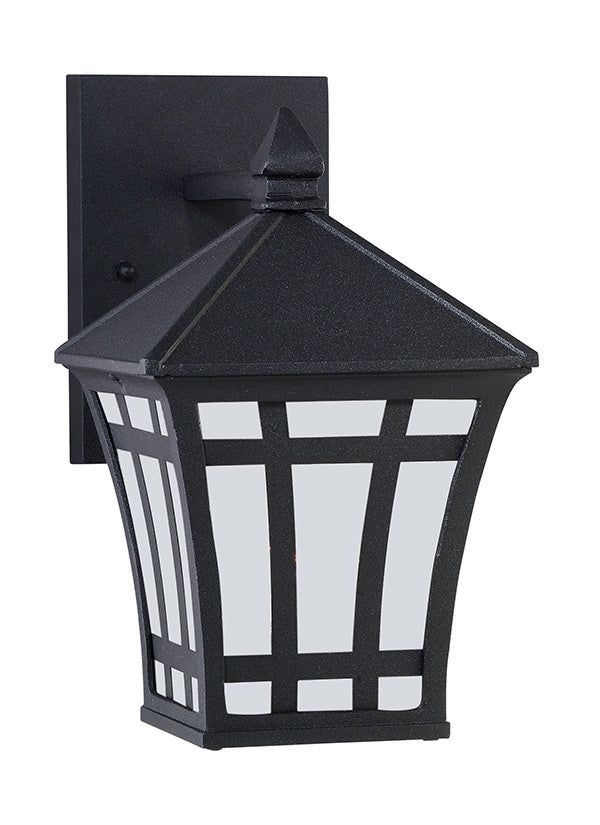 Generation Lighting Herrington 1 light black outdoor wall lantern