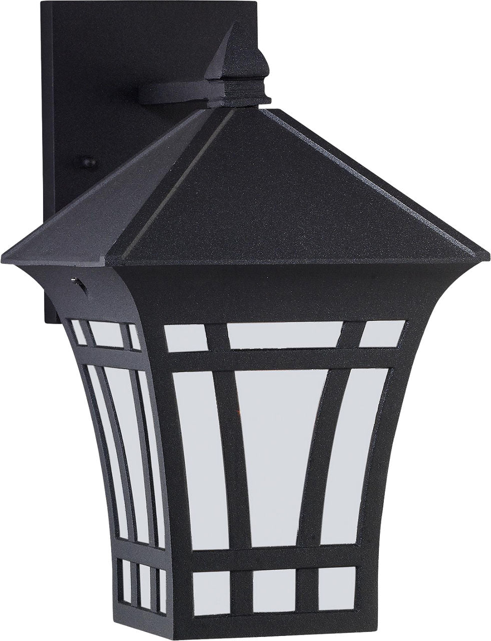 Generation Lighting Herrington 1 Light Black Outdoor Wall Lantern