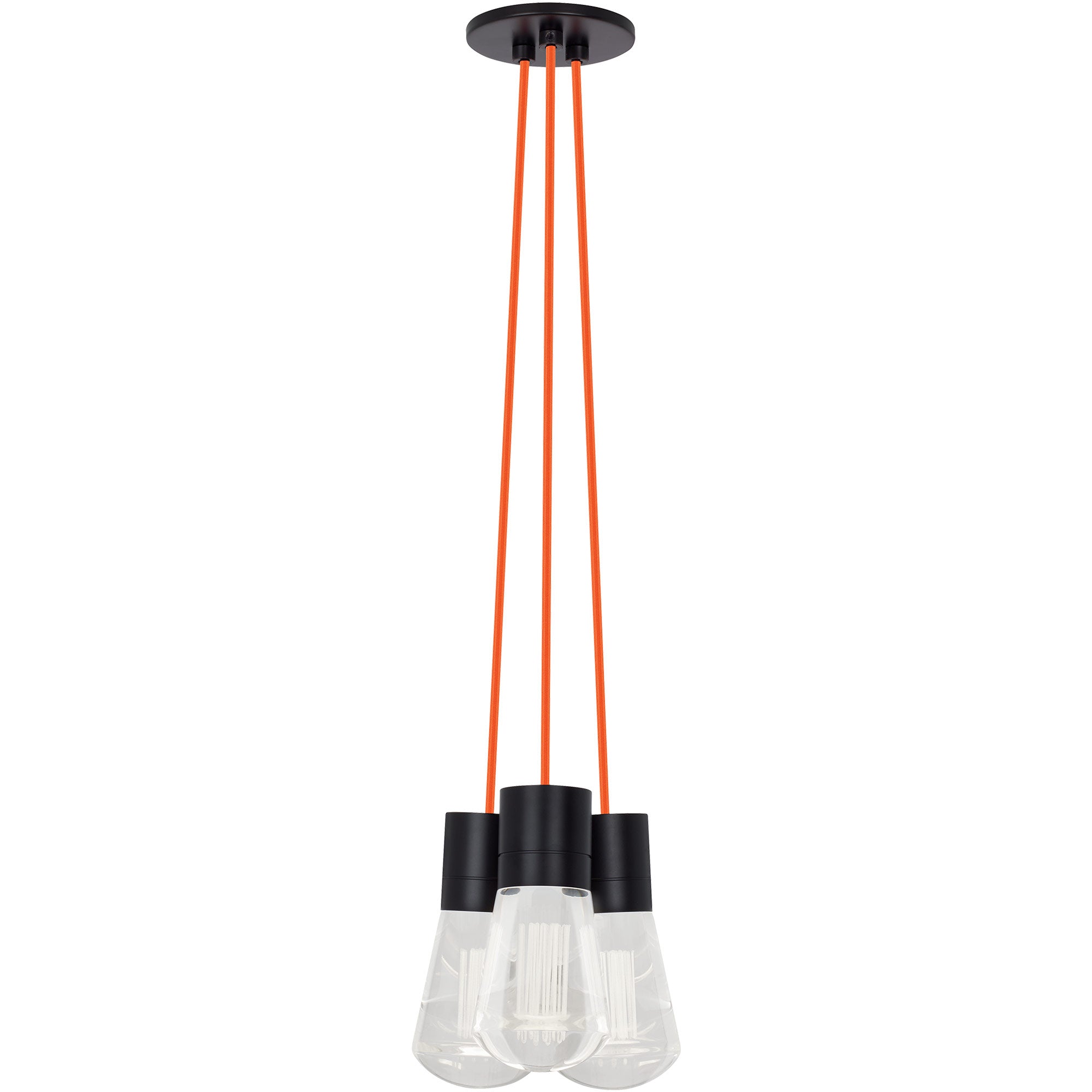 Visual Comfort Architectural 700TDALVPMC3OB-LEDWD Sean Lavin Alva LED 3.6" Pendant 27W 3000K–2200K 90 CRI Black Orange Cord