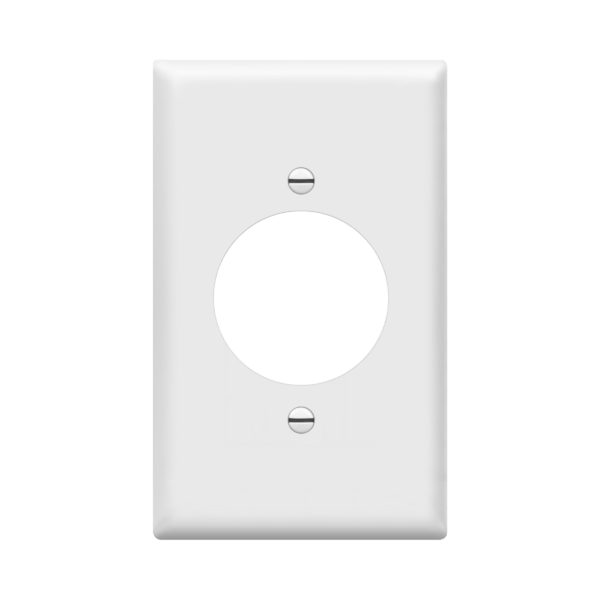 Enerlites 8961-W Single Locking Receptacle, Thermoplastic, 1.625" Hole