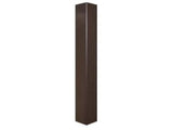 Maxlite PL-SA4-12T1-B 12' Square Straight Aluminum, 4" Square, 0.125", W/2.375'' O.D. -B 4'' Tall Tenon, Bronze