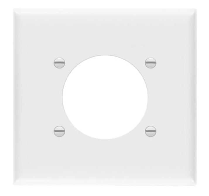 Enerlites 8972-W Single Receptacle Power Outlet Wall Plate, White
