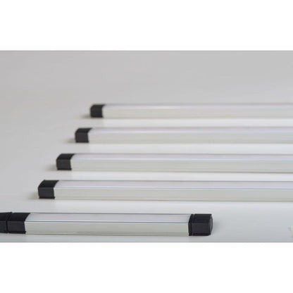 Maxim Lighting 89800AL CounterMax MX-L-24-SS Brushed Aluminum LED Under Cabinet Light Bar - Multiple Lengths