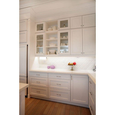Maxim Lighting 89800AL CounterMax MX-L-24-SS Under Cabinet Light Bar - Kitchen Cabinet Lifestyle View