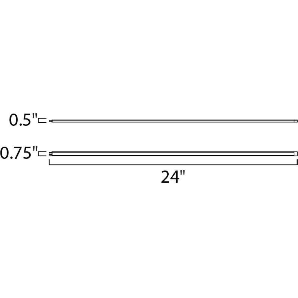 Maxim Lighting 89802AL CounterMax LED Under Cabinet Light Bar Dimensions 24 inch