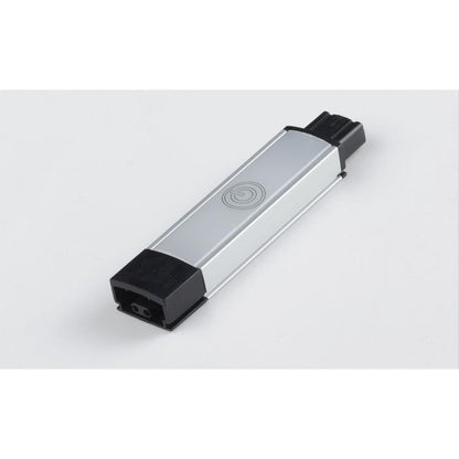 Maxim Lighting 89835AL CounterMax MX-L-24-SS 96W In-Line Dimmer in Brushed Aluminum - angled view showing end connectors
