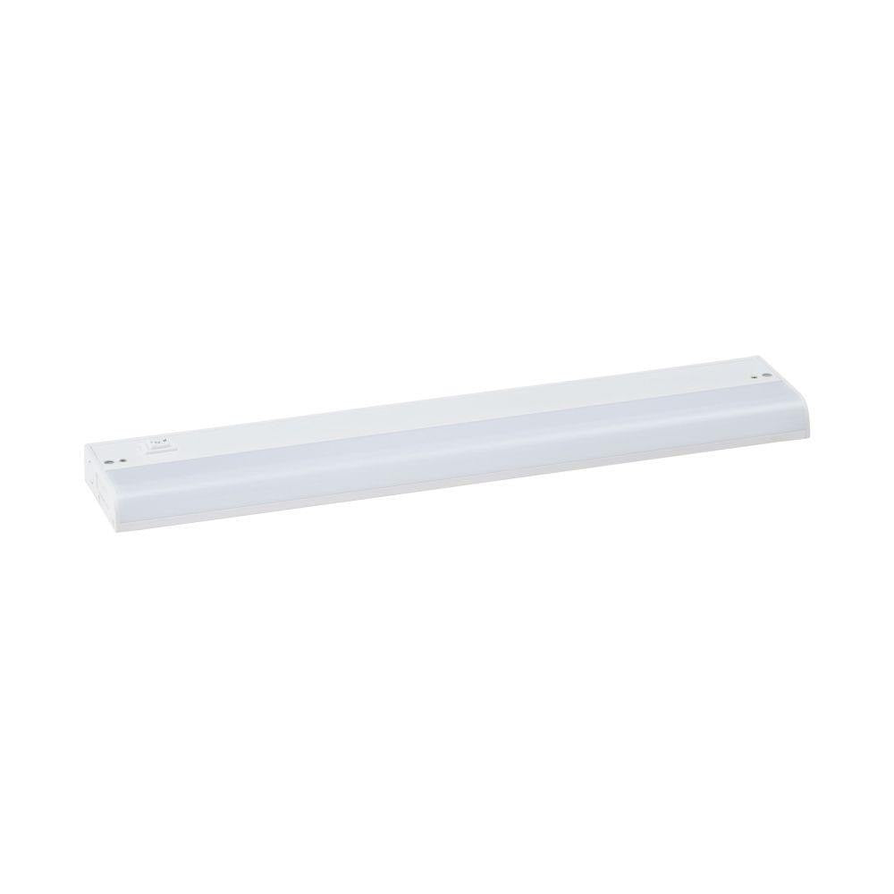 Maxim Lighting 89852WT CounterMax MX-L-120-1K 18 Inch White Undercabinet LED Light Bar - Front View
