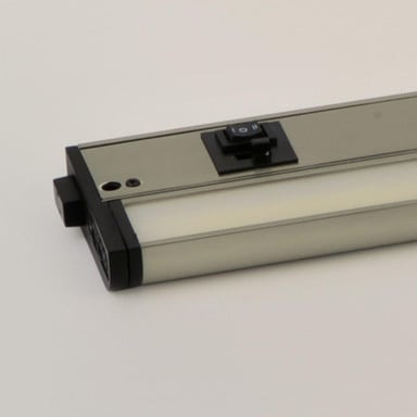 Maxim Lighting 89863WT CounterMax 5K 1 Light 12 inch LED Undercabinet Light - Satin Nickel finish close-up view