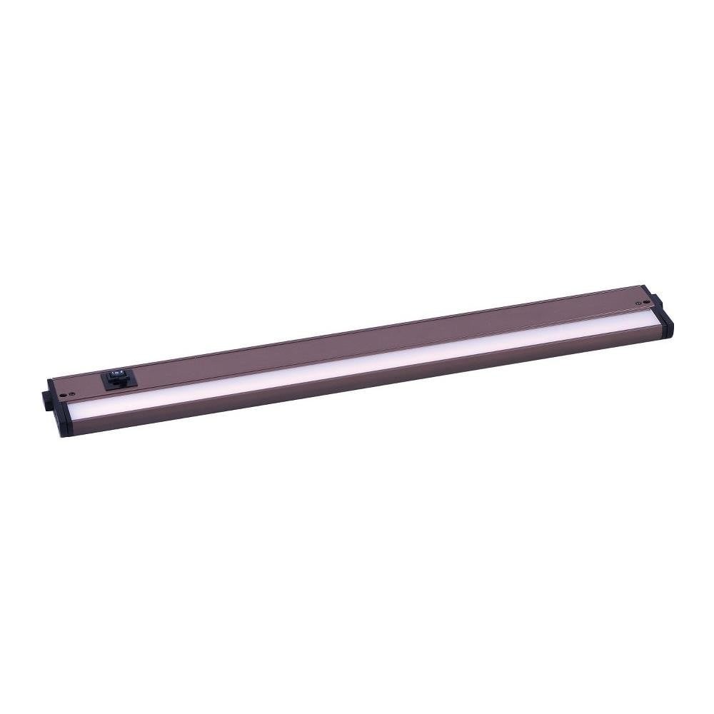 Maxim Lighting 89865SN CounterMax 5K 24 inch Bronze Undercabinet Light Bar - Full Profile