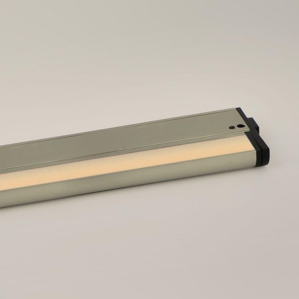 Maxim Lighting 89865SN CounterMax 5K Satin Nickel LED Undercabinet Light close-up end view