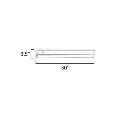 Maxim Lighting 89866BZ CounterMax 5K Dimension Diagram 30 inch x 3.5 inch