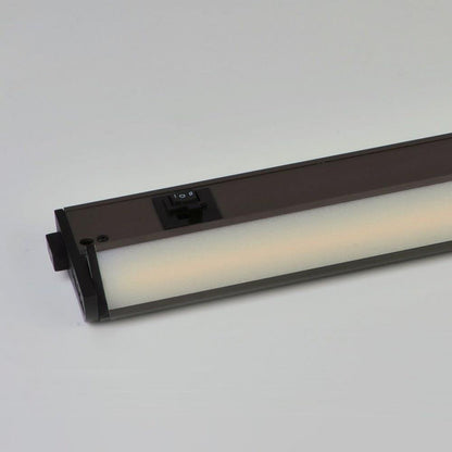 Maxim Lighting 89867BZ CounterMax 5K Bronze LED Undercabinet Light Bar - Close-Up Switch Detail