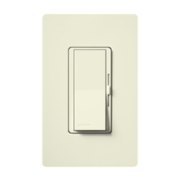 Lutron DVSCTV-BI Diva Satin 120V / 16A Fluorescent / LED 0-10V Single Pole Dimmer in Biscuit