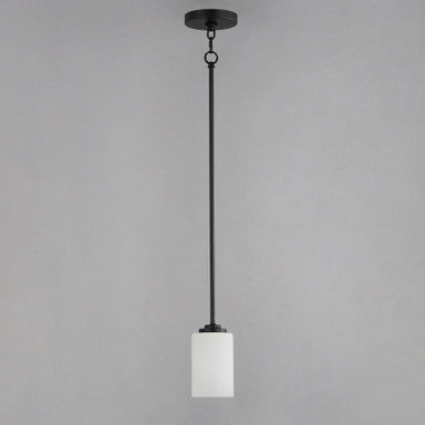 Maxim Lighting 90030SWBK Deven 1 Light Pendant Ceiling Light - Black Finish Angle View