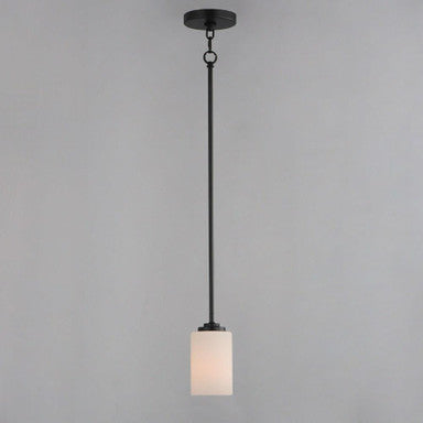 Maxim Lighting 90030SWSBR Deven 1 Light 4 inch Matte Black Mini Pendant Ceiling Light - Side View