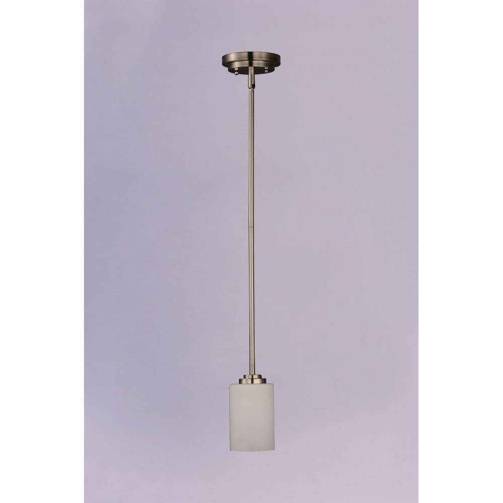 Maxim Lighting 90030SWOI Deven 1 Light 4 inch Satin Nickel Mini Pendant Ceiling Light