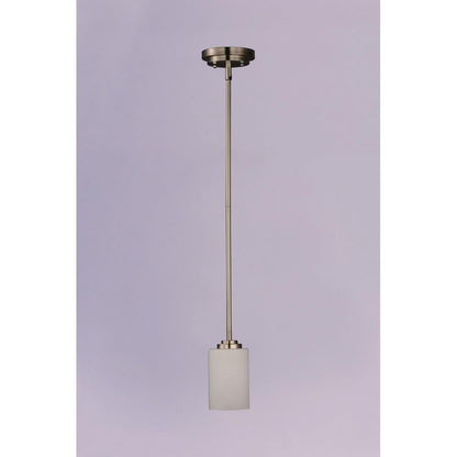 Maxim Lighting 90030SWOI Deven 1 Light 4 inch Satin Nickel Mini Pendant Ceiling Light