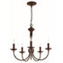Trans Globe Lighting 9015 ROB Candle 5 Light Rubbed Oil Bronze Chandelier