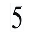 Generation Lighting 90615-68 Address Light number tile 5 in white plastic