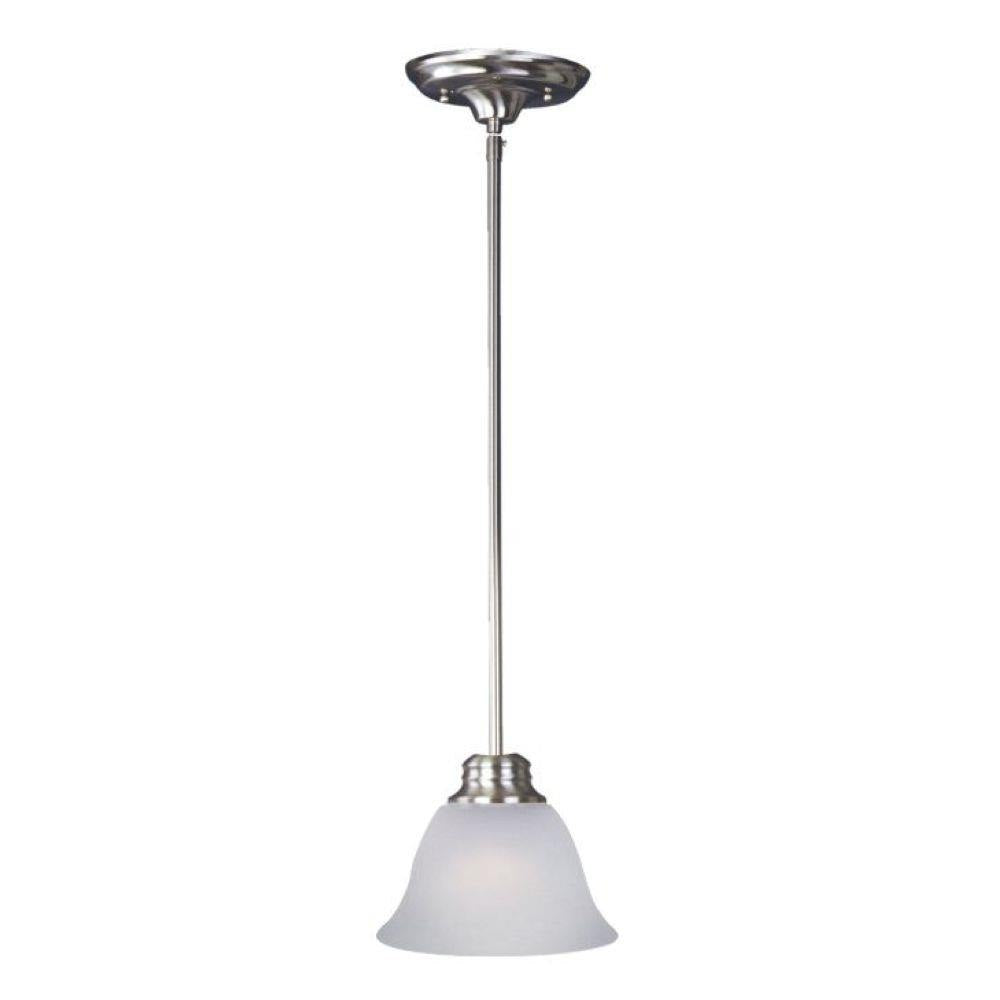 Maxim Lighting 91067FTSN Malaga 1 Light 6 inch Satin Nickel Mini Pendant Ceiling Light