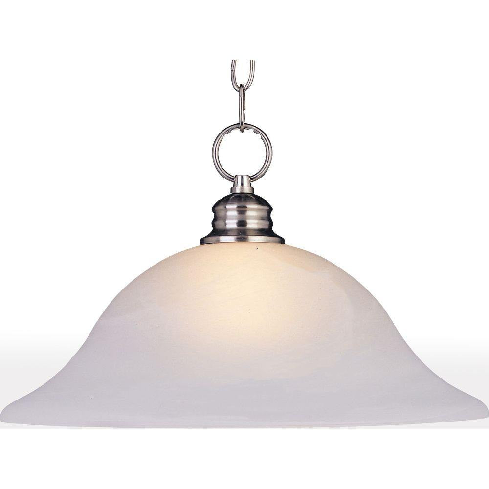 Maxim Lighting 91076FTSN Essentials 1 Light 16 inch Satin Nickel Pendant Ceiling Light