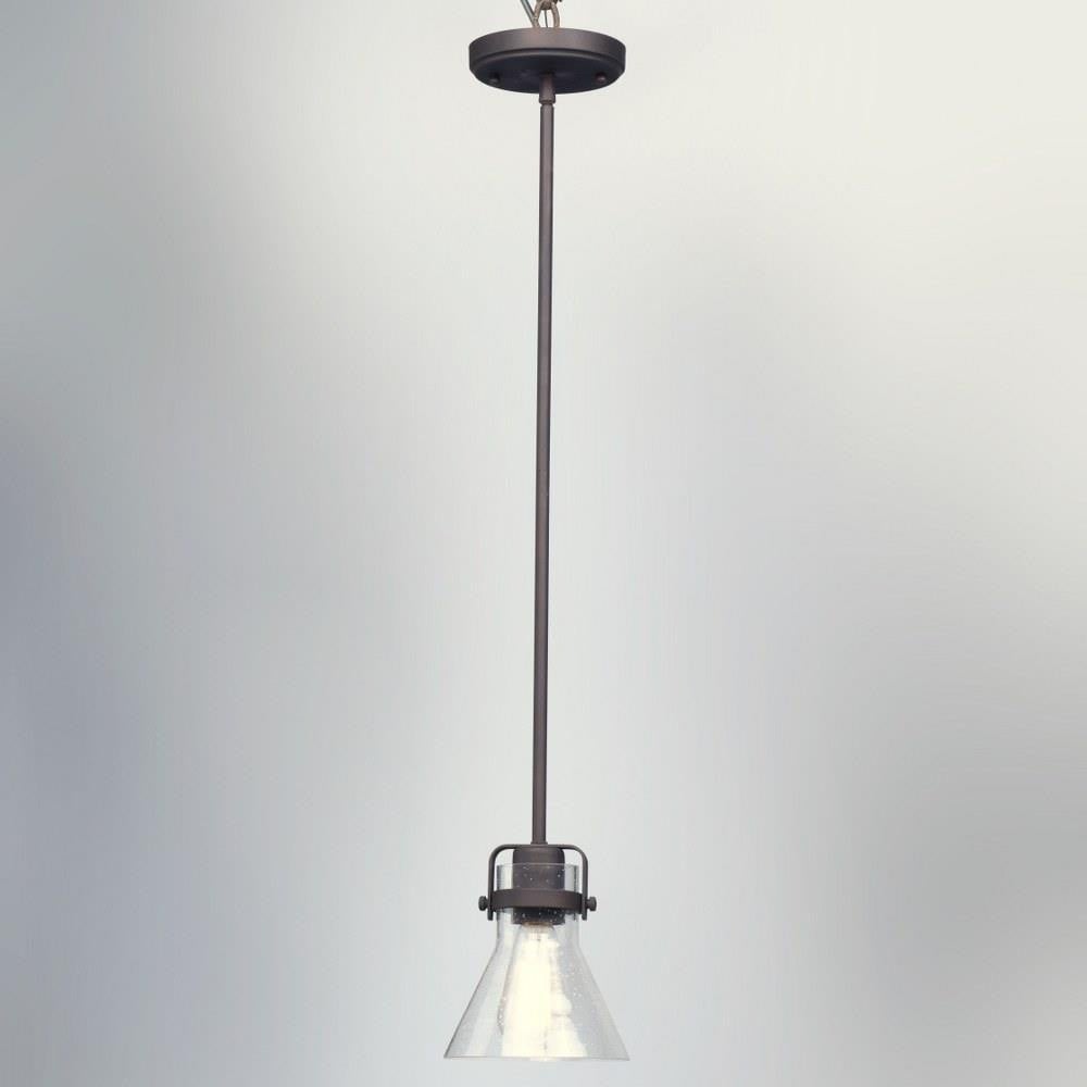 Maxim Lighting 91110CDPC Seafarer 1 Light Mini Pendant Ceiling Light Side View