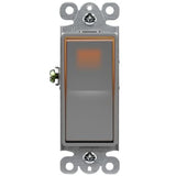 Enerlites 91160-BK Residential Grade Decorator Switch W/ Back Light, Single-Pole, Black
