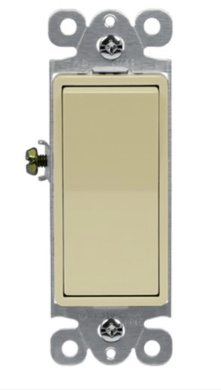 Enerlites 91245-I Commercial Grade 15A Momentary Contact Decorator Switch, Ivory