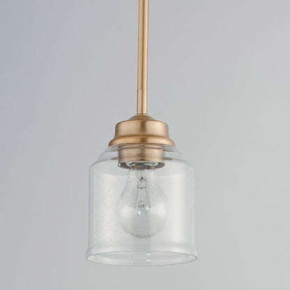 Maxim Lighting 91260CDHR Acadia 1 Light Heritage Brass Mini Pendant Ceiling Light - Close Up Unlit View