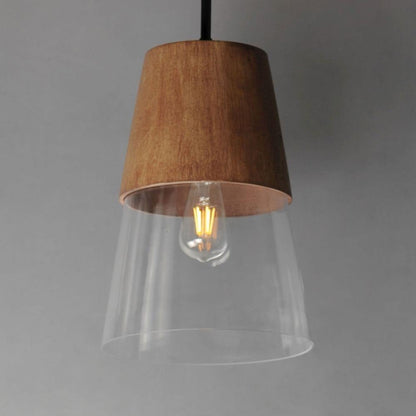 Maxim Lighting 91622CLWNBK Carpenter Mini Pendant alternate angle view