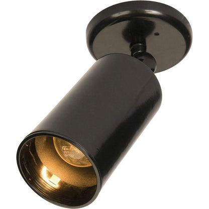 Maxim Lighting 92010BK Spots 1 Light Black Can Wall Flush Mount - Angled View